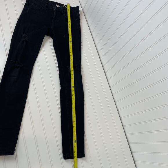 Zara Women Slim Fit Distressed Jeans 4 and Striped Halter Top Size XS & Size 4 - Picture 6 of 12